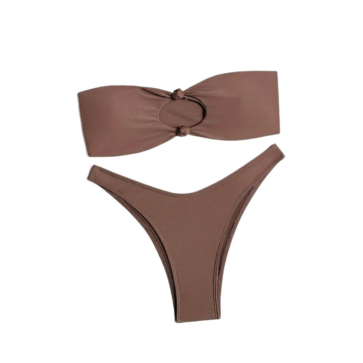 Damen Bandeau-Bikini mit innovativem Knotendesign Drune
