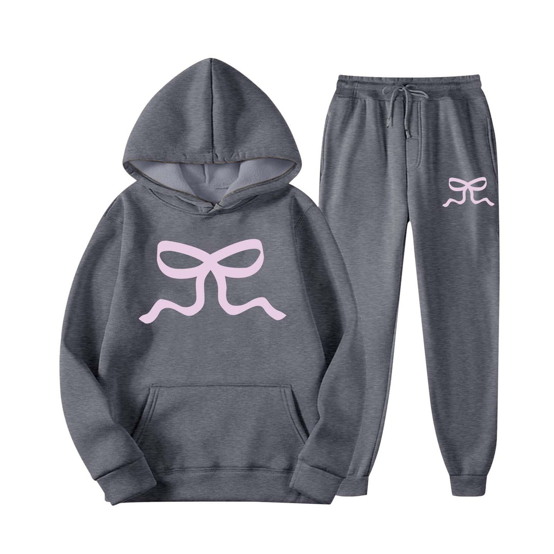 Damen lässiger Hoodie und Jogginghose Set Drune