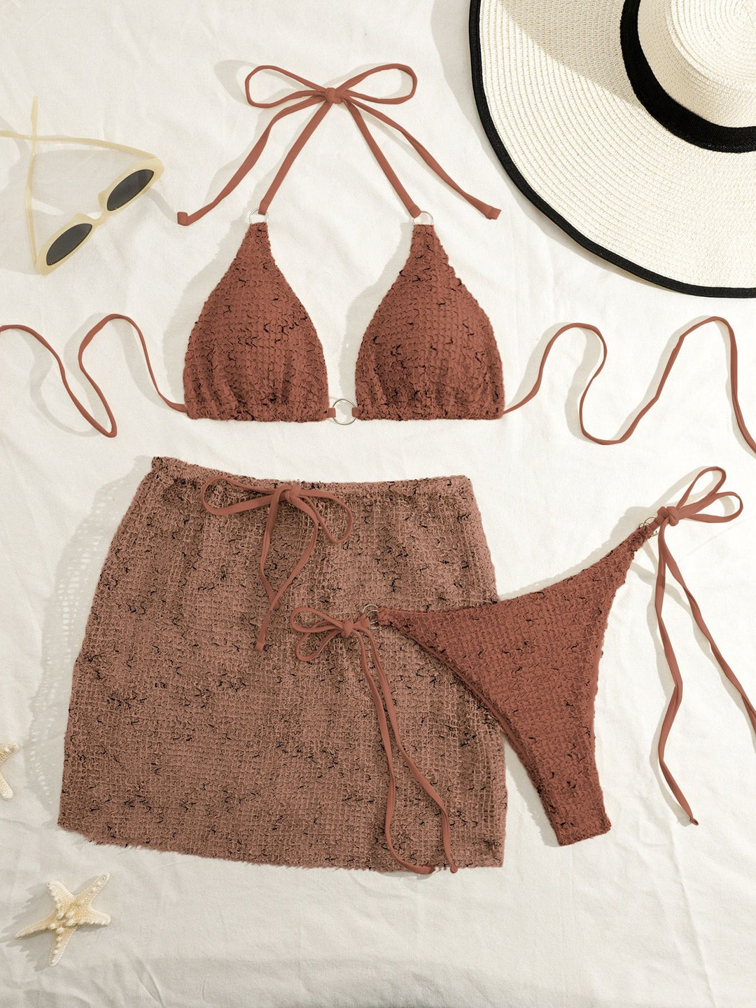 Damen Bikinis mit verspielter Wickeloptik Drune