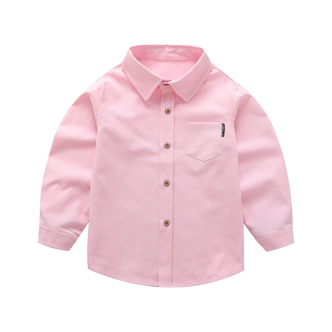 Unisex Langarmbluse mit modischer Brustapplikation Drune
