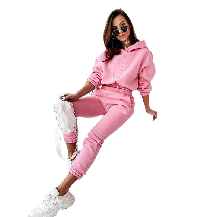 Damen Jogginganzug mit modernem Schnitt und lässigem Hoodie-Stil Drune