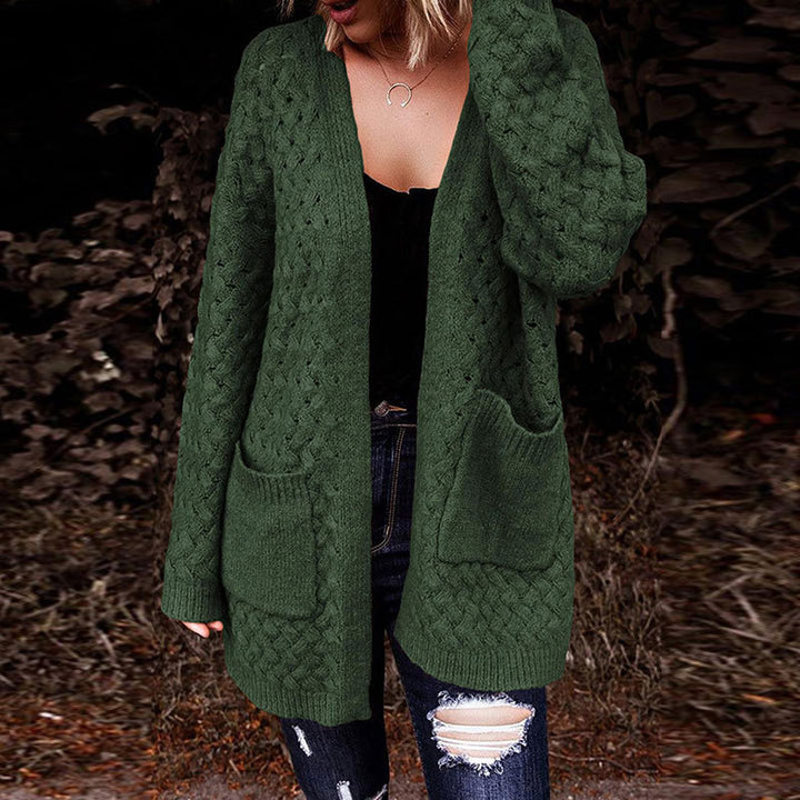 Damen Strickjacke mit strukturiertem Muster und praktischen Taschen Drune