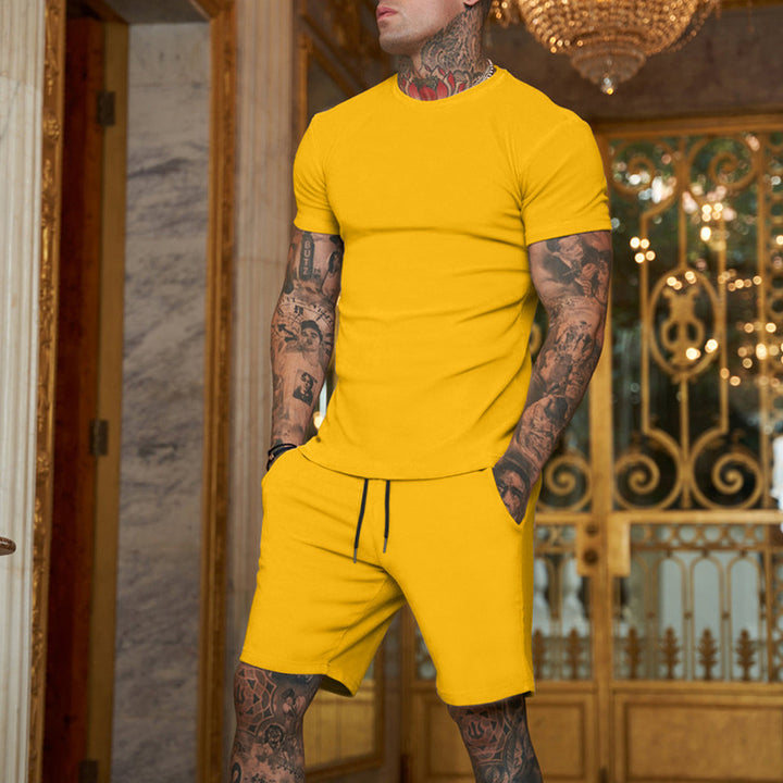 Herren sportliches T-Shirt und Shorts Set Drune