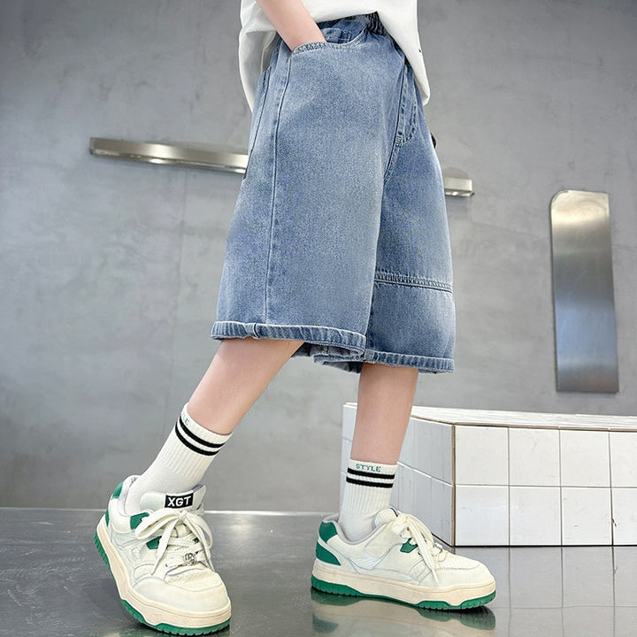 Jungen lässige Denim-Shorts im modernen Stil Drune