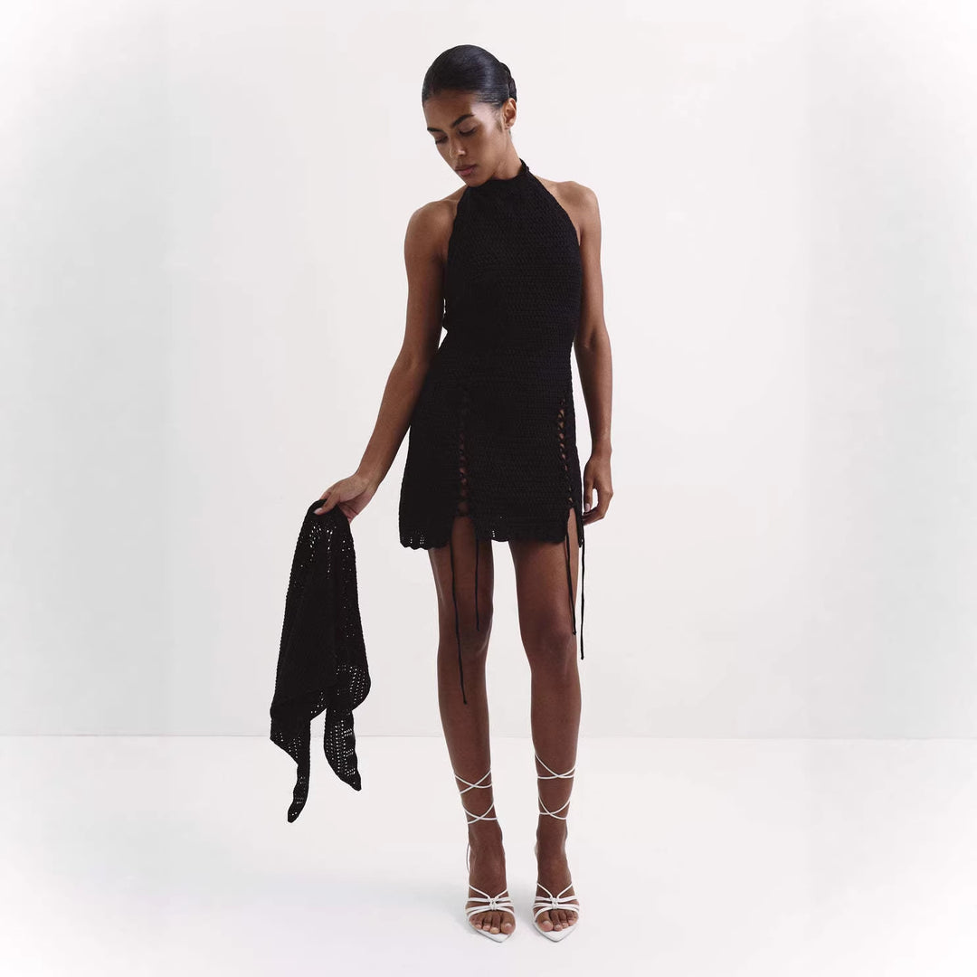 Damen Netzschal-Kleid Drune