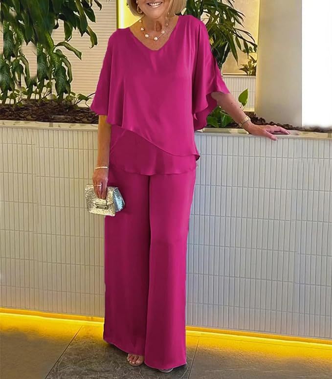 Damen Jumpsuit mit elegantem Layering und großzügigem Schnitt Drune
