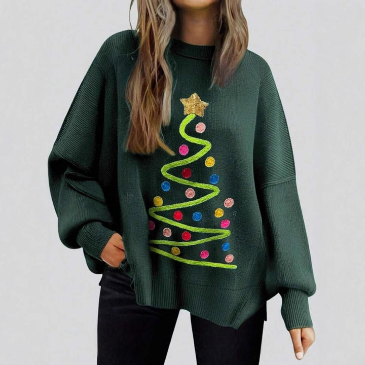 Damen lässiger Strickpullover Drune