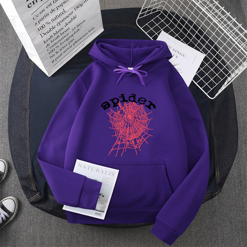Damen Kapuzensweater mit kreativem Spinnenmotiv Drune