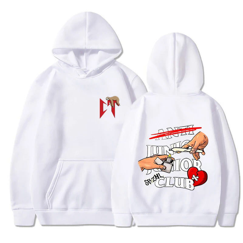 Damen Kapuzenpullover mit originellem Grafikdesign und bequemer Passform Drune