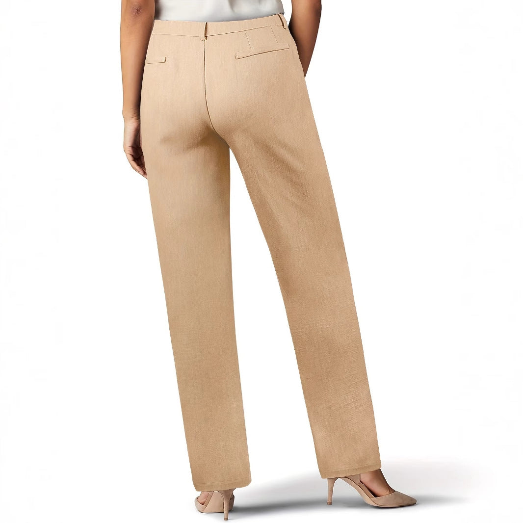Drune | Elegante und komfortable High-Waist-Hose mit dekorativen Knöpfen