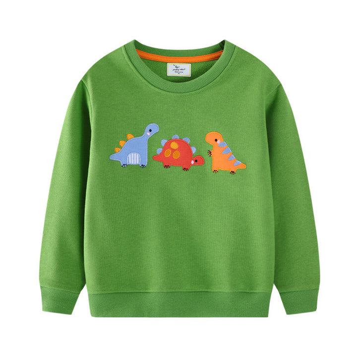 Kinder Sweater mit buntem Dinosaurier-Motiv Drune