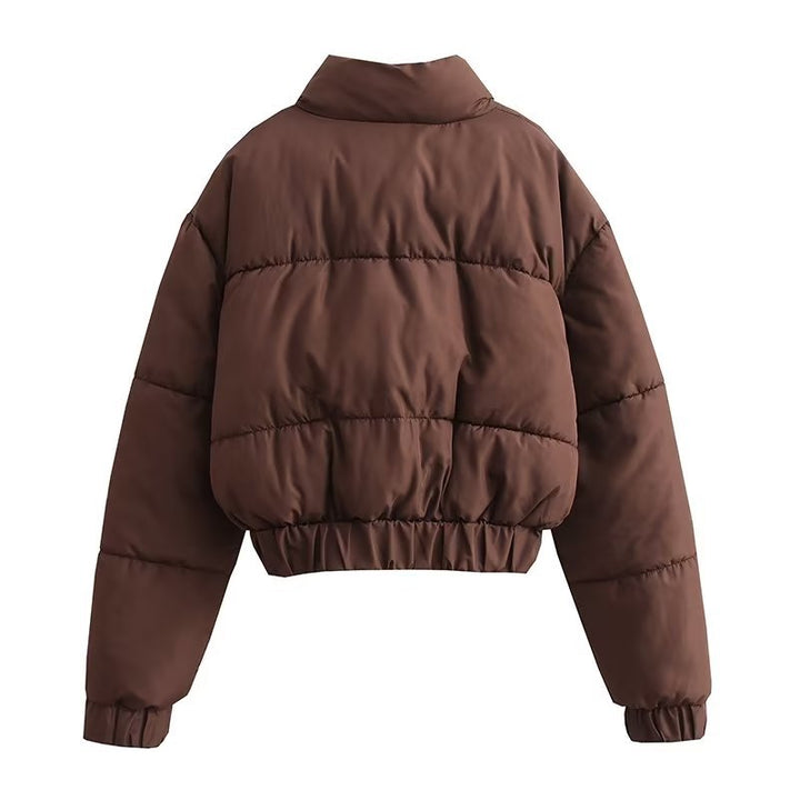 Damen Steppjacke mit hohem Kragen undpraktischen Taschen Drune