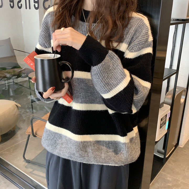 Damen Oversize Strickpulli Drune