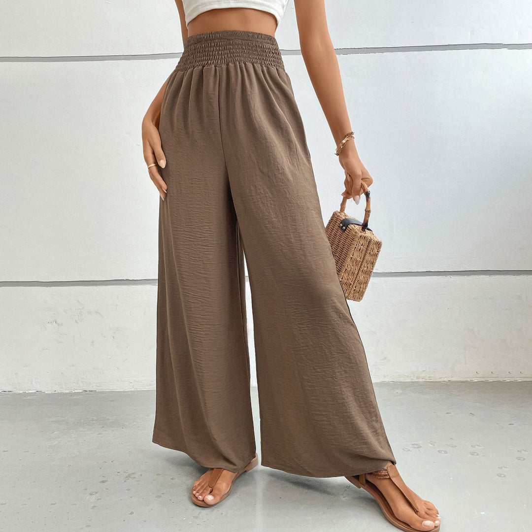 Damen elegante weite Palazzo-Hose Drune