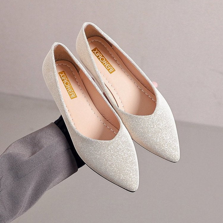 Damen elegante Ballerinas mit schickem Obermaterial und komfortabler Sohle Drune
