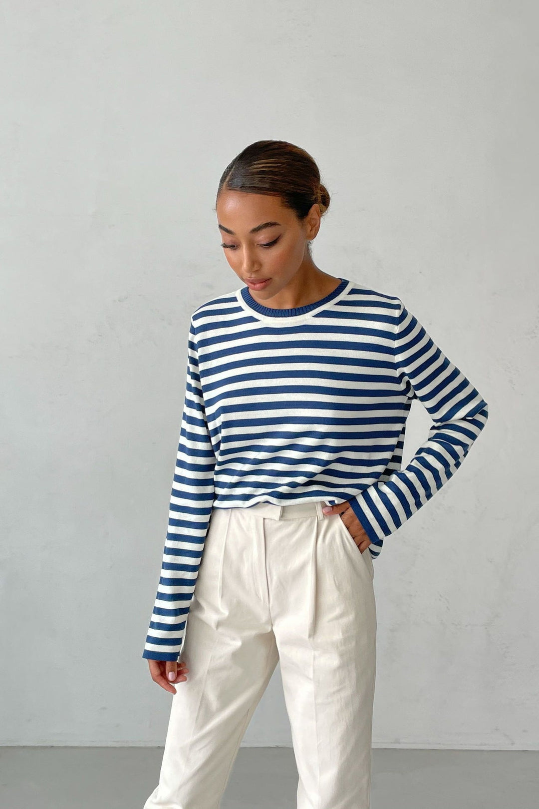Drune | Klassischer Gestreifter Pullover