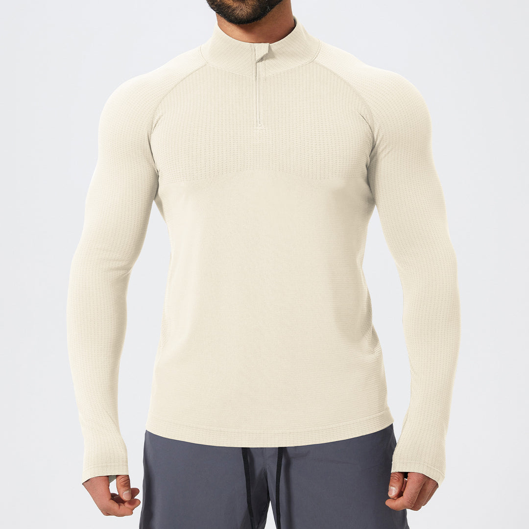 Herren Funktionelles Langarmshirt mit Stehkragen Drune