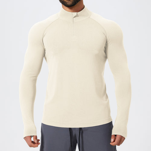 Herren Funktionelles Langarmshirt mit Stehkragen Drune