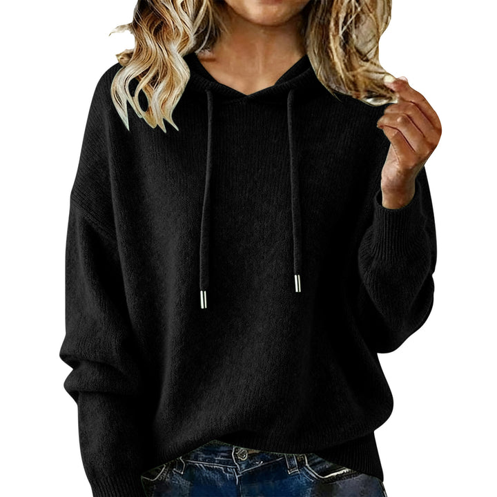 Damen Oversized Kapuzensweatshirt mit texturiertem Design und Kordelzug Drune