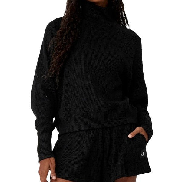 Damen Cozy Waffelstrick Sweater Set Drune