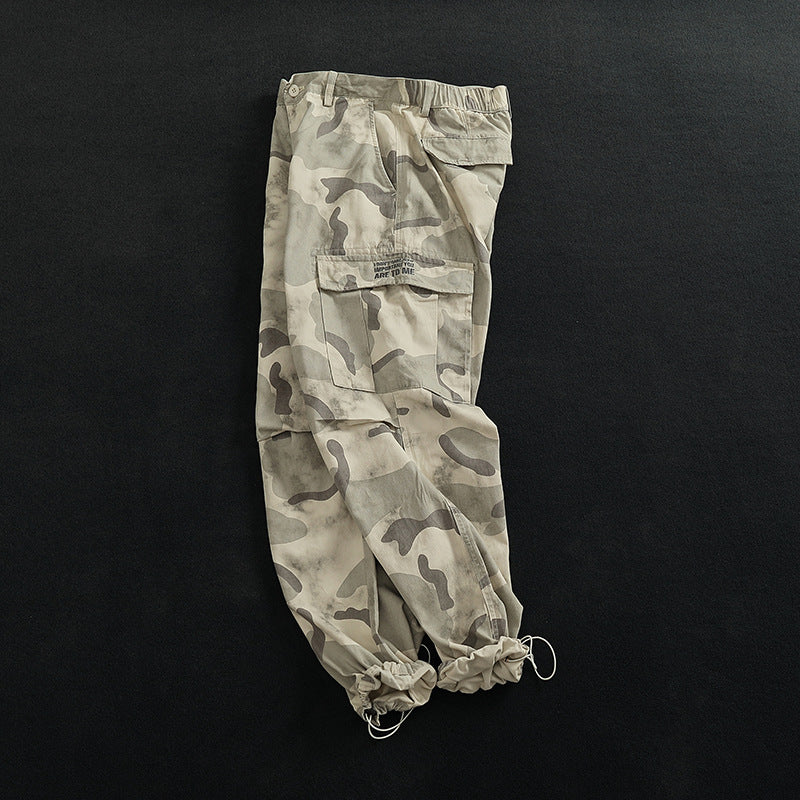 Damen Cargohose mit vielseitigen Taschen und modernem Camouflage-Design Drune
