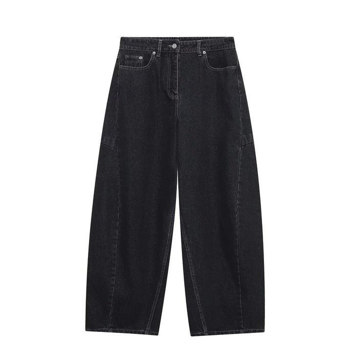 Damen weite Jeans im modernen Schnitt mit angesagten Cargo-Taschen Drune