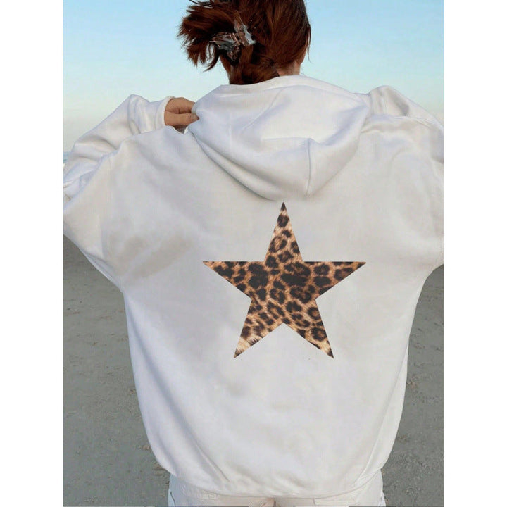 Damen Kapuzenpullover mit glitzerndem Sternmotiv Drune