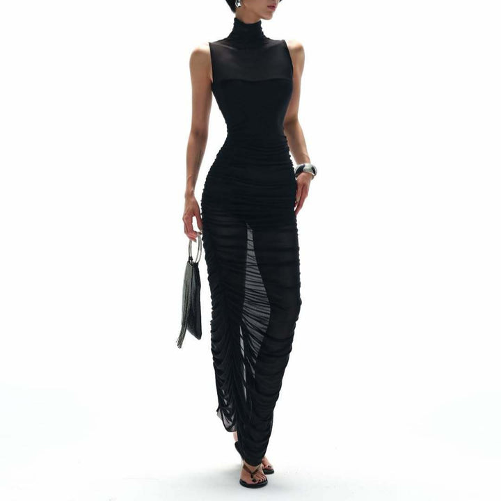 Damen Elegantes Abendkleid mit raffinierten Drapierungsdetails Drune
