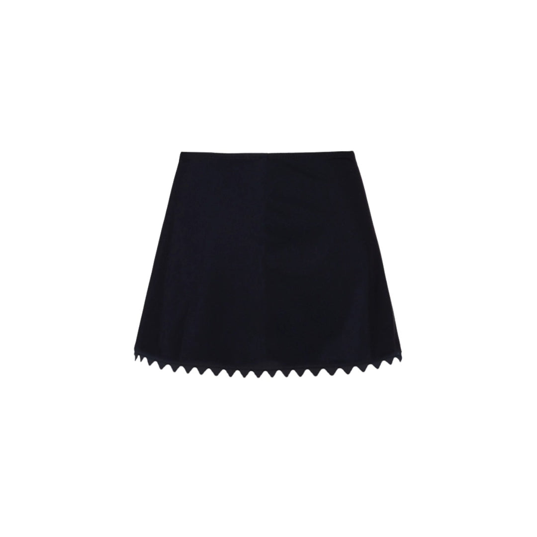 Damen Einteiler Badeanzug mit asymmetrischem Design und passendem Rock Drune