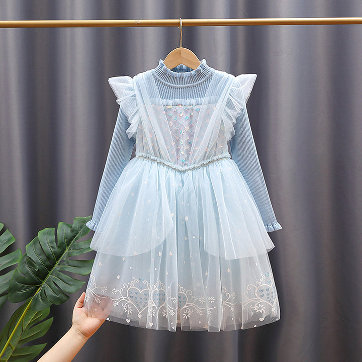 Mädchen Festliches Kleid im Prinzessinnen-Stil Drune