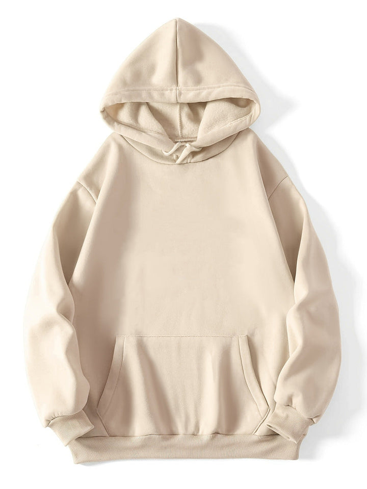 Damen Oversized Kapuzenpullover mit Kängurutasche Drune
