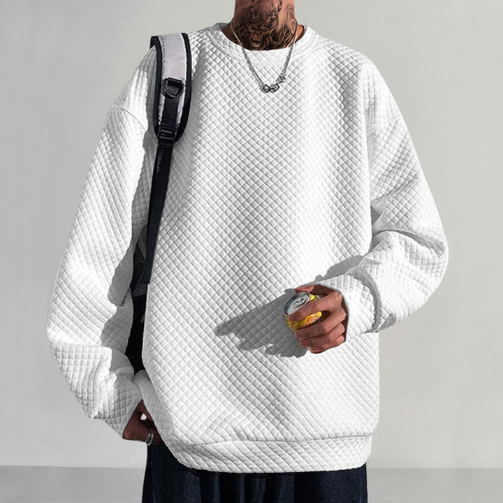 Herren bequemer Sweatshirt mit strukturiertem Design und lockerer Passform Drune