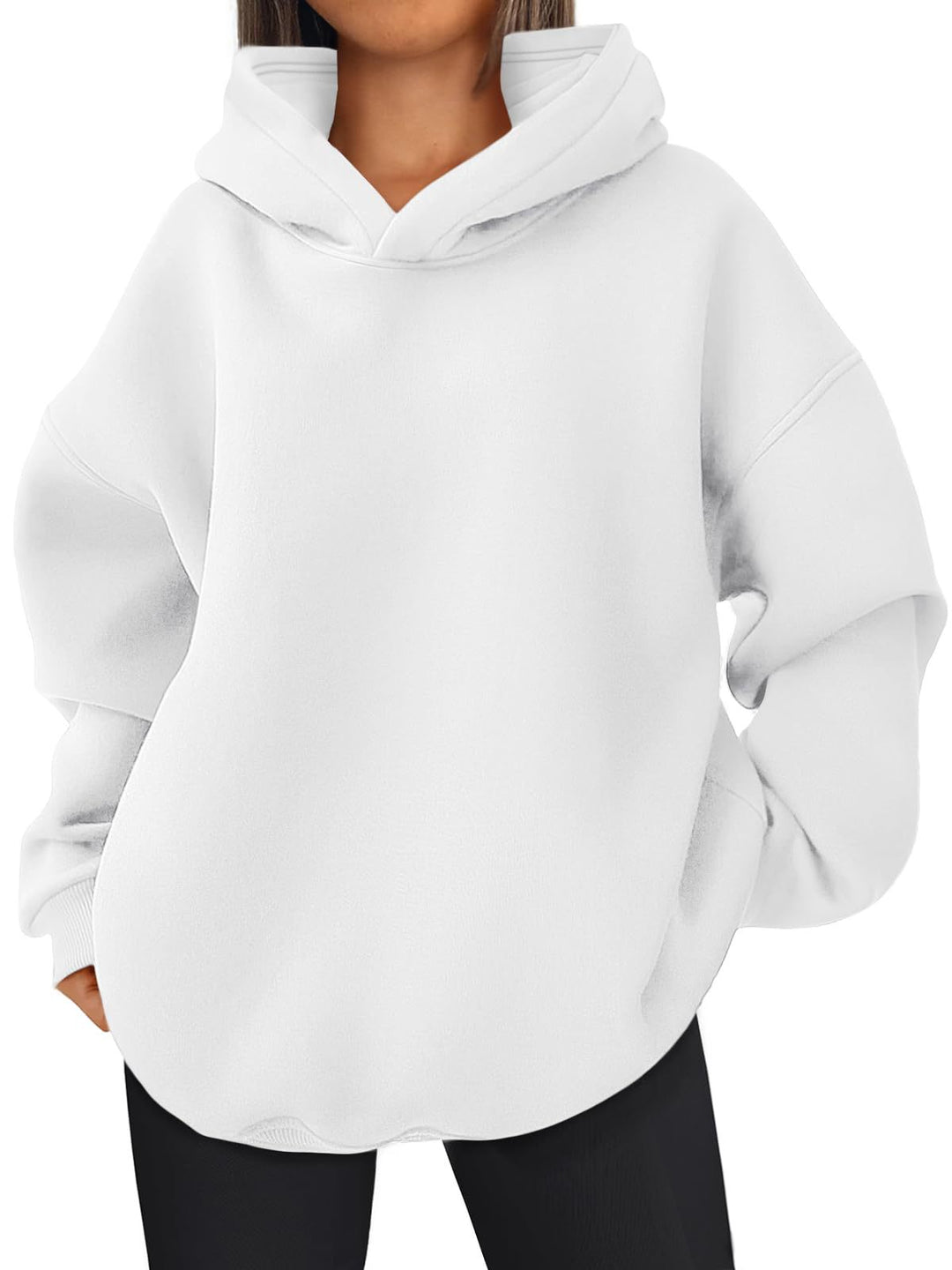 Damen Oversized Bequemer Pullover Hoodie Drune