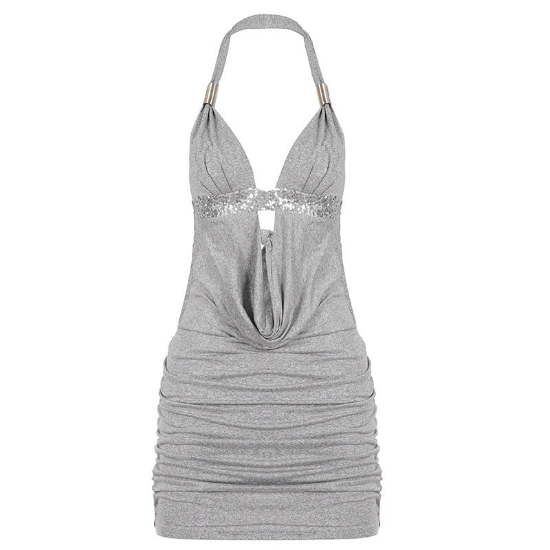 Damen Glamouröses und figurbetontes Strandkleid Drune