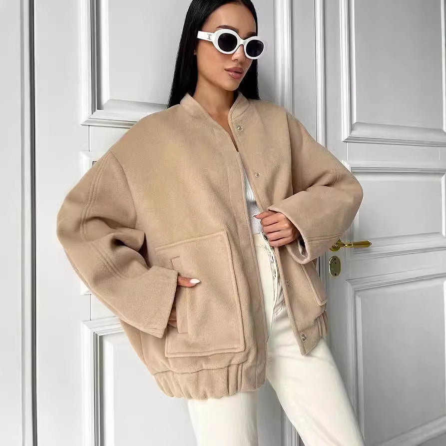 Damen Fleecejacke mit lässigem Schnitt und praktischen Taschen Drune