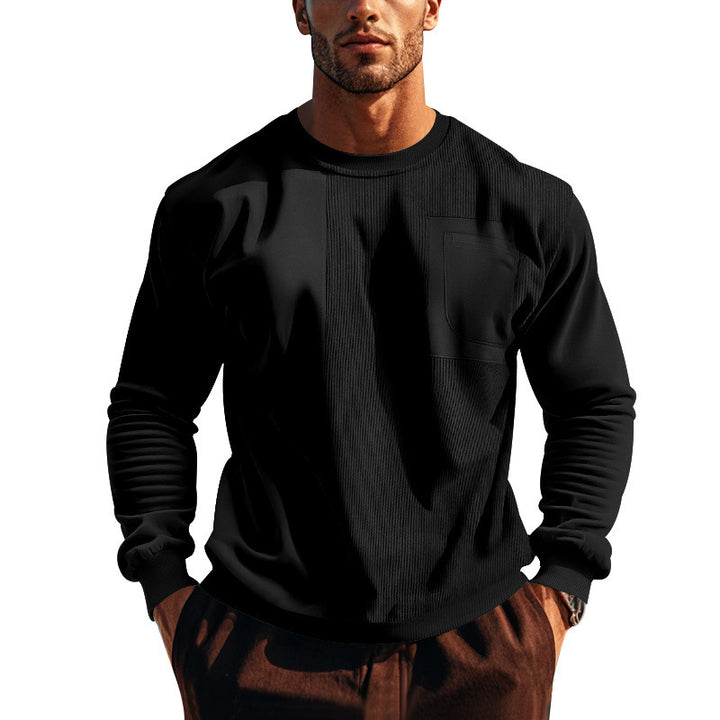 Herren Sweatshirt mit strukturierter Front Drune