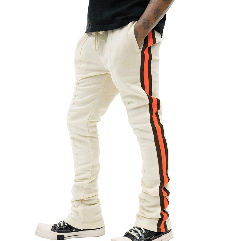 Herren sportliche Sweatpants mit seitlichen Kontraststreifen Drune