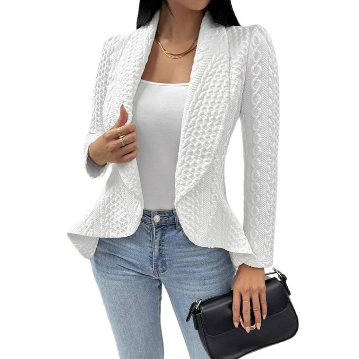 Damen Strukturierte Jacke mit modernem Schnitt Drune