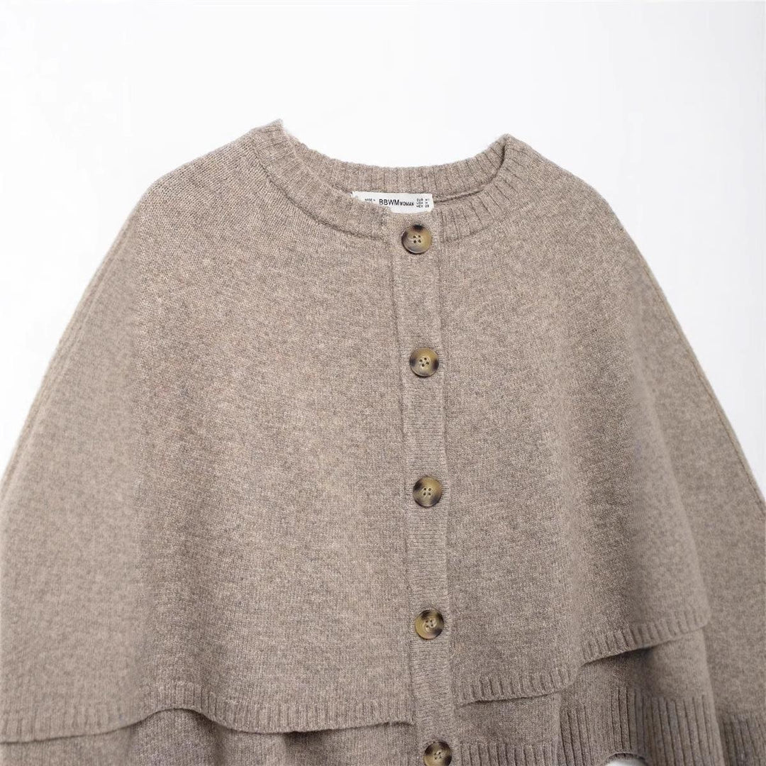 Damen modischer Umhangpullover Drune
