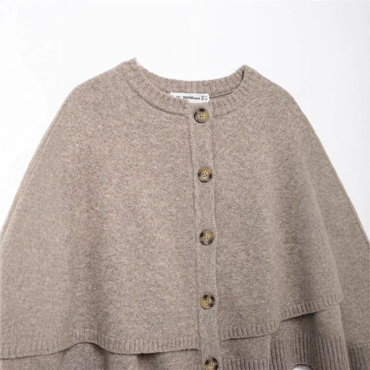 Damen modischer Umhangpullover Drune