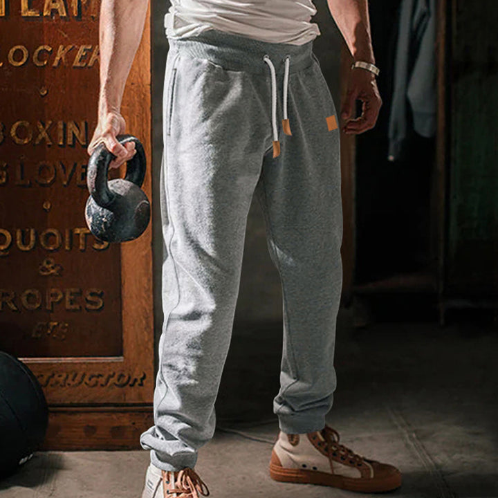 Herren bequeme Sweatpants mit praktischem Kordelzug und modischen Details Drune