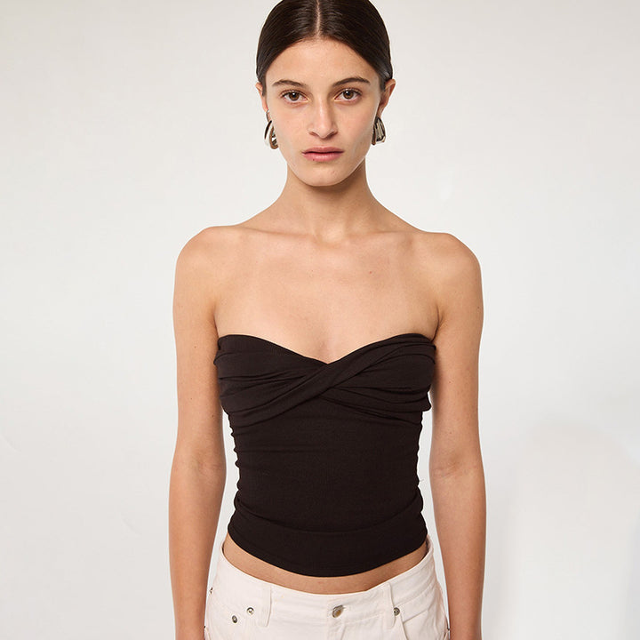 Damen Bandeau-Crop-Top Drune