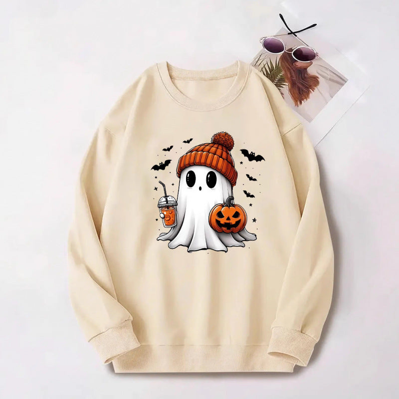 Damen Sweatshirt mit Halloween-Motiv Drune