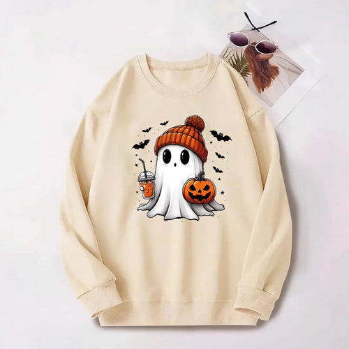 Damen Sweatshirt mit Halloween-Motiv Drune