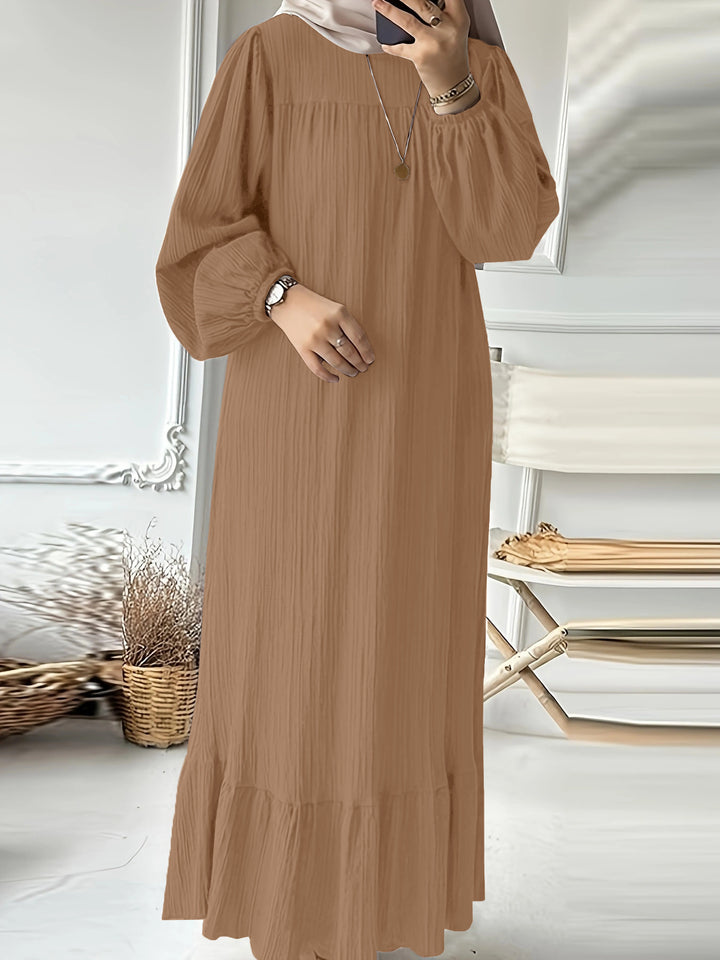 Damen Maxikleid aus leichtem Baumwollmischgewebe Drune