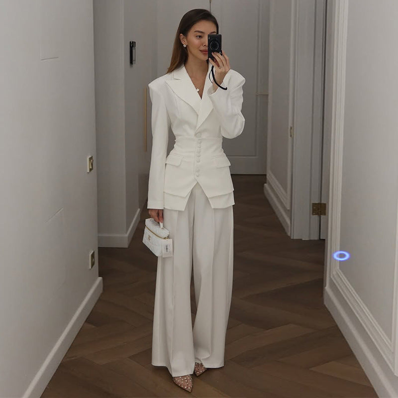 Damen eleganter taillierter Anzug Drune