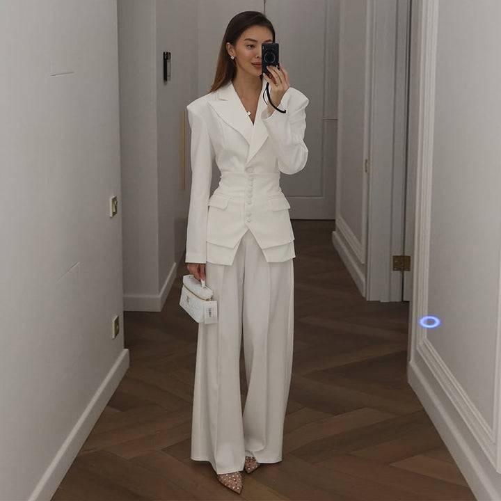 Damen eleganter taillierter Anzug Drune