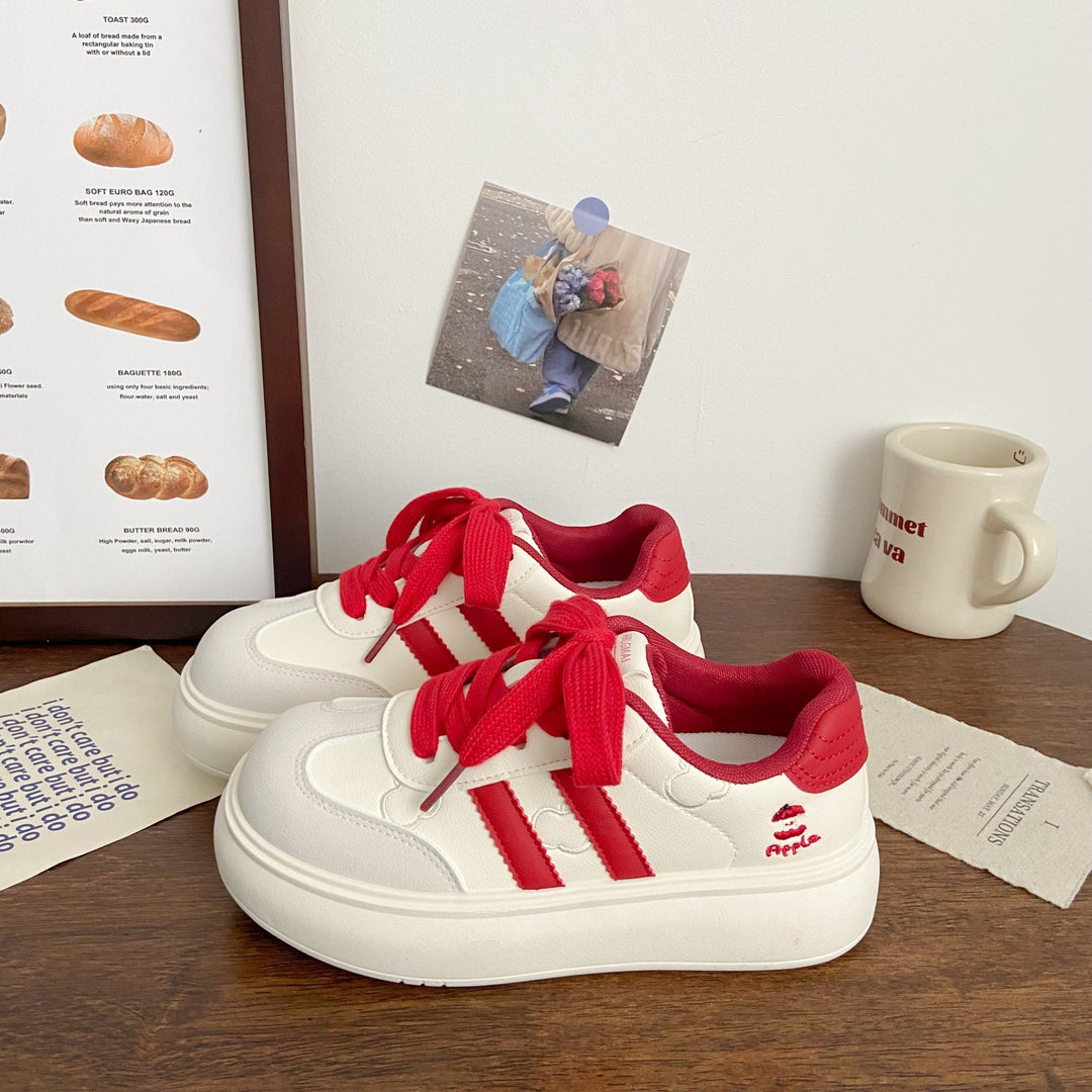 Damen Plateau-Laufsneaker mit verspielten Applikationen und atmungsaktiver Sohle Drune