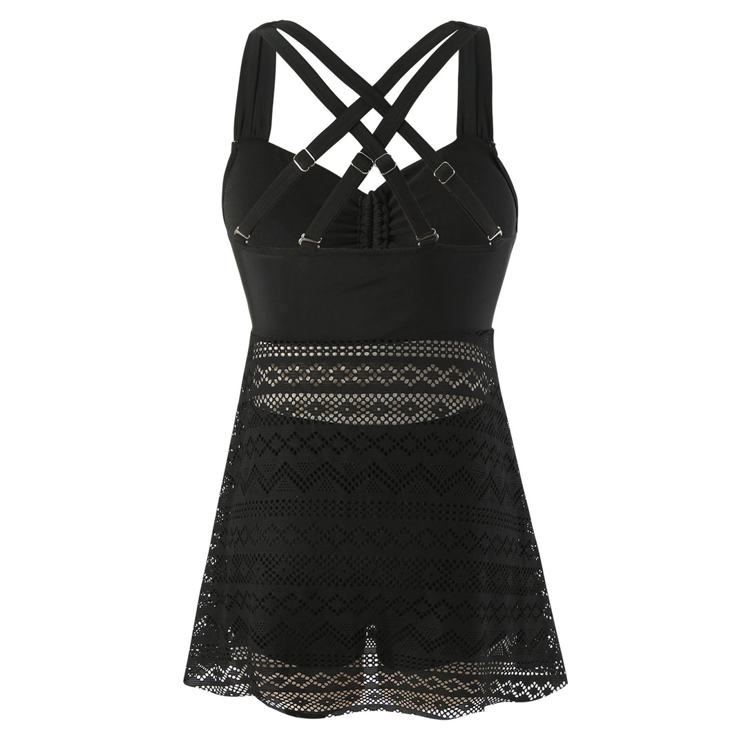 Damen Schwimmkleid mit raffinierter Rückenpartie und sehr elastischer Stoffqualität Drune
