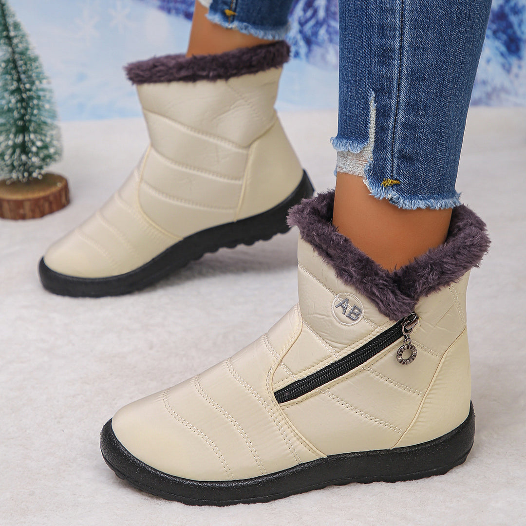 Damen Thermo-Winterstiefel mit kuscheligem Innenfutter und seitlichem Reißverschluss Drune